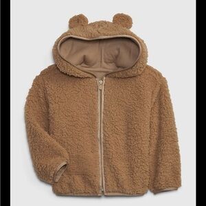 GAP Tan Sherpa Jacket with Bear Ears